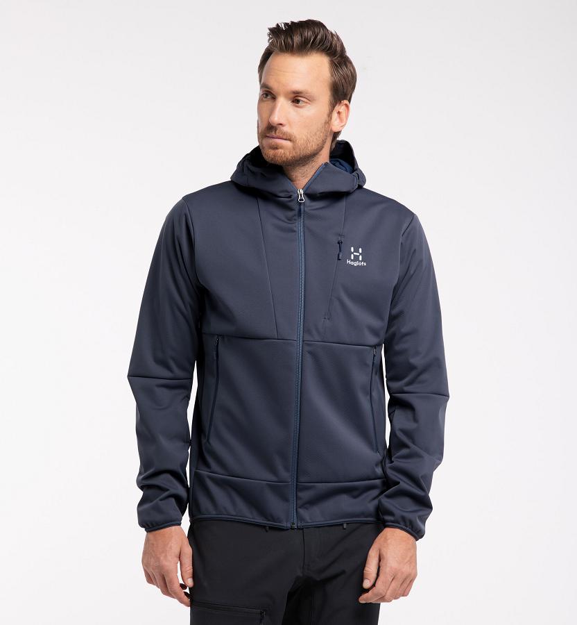Haglöfs Mens Multi Flex Softshell Jacket Blue New Zealand 60872YTGB